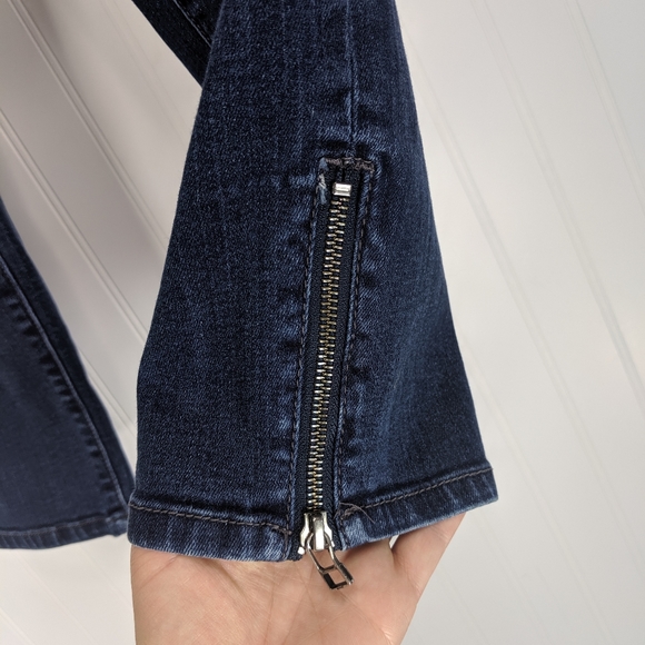 VICTORIA'S SECRET Zip Detail Ankle Crop Jeans Sz 8 - Picture 8 of 13